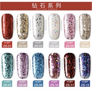 สีเจล AS รหัส ZS ขวดใหญ่ 15ml ส่งเร็ว แท้ 100% สีสวย เนื้อสีแน่น พร้อมส่ง สีทาเล็บ nail gel polish🌈