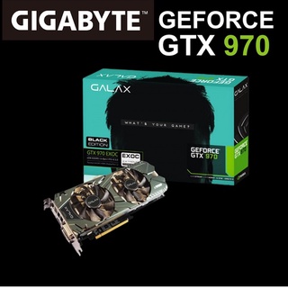 Graphics Card GALAX GEFORCE GTX 970 BLACK EXOC 4GB GDDR5 256BIT  มือสอง พร้อมส่ง แพ็คดีมาก!!!