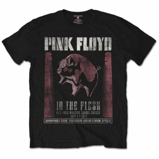 [S-5XL] เสื้อยืด ผ้าฝ้าย 100% พิมพ์ลาย Pink Floyd In The Flesh สวมใส่สบาย คุณภาพสูง สําหรับผู้ชาย