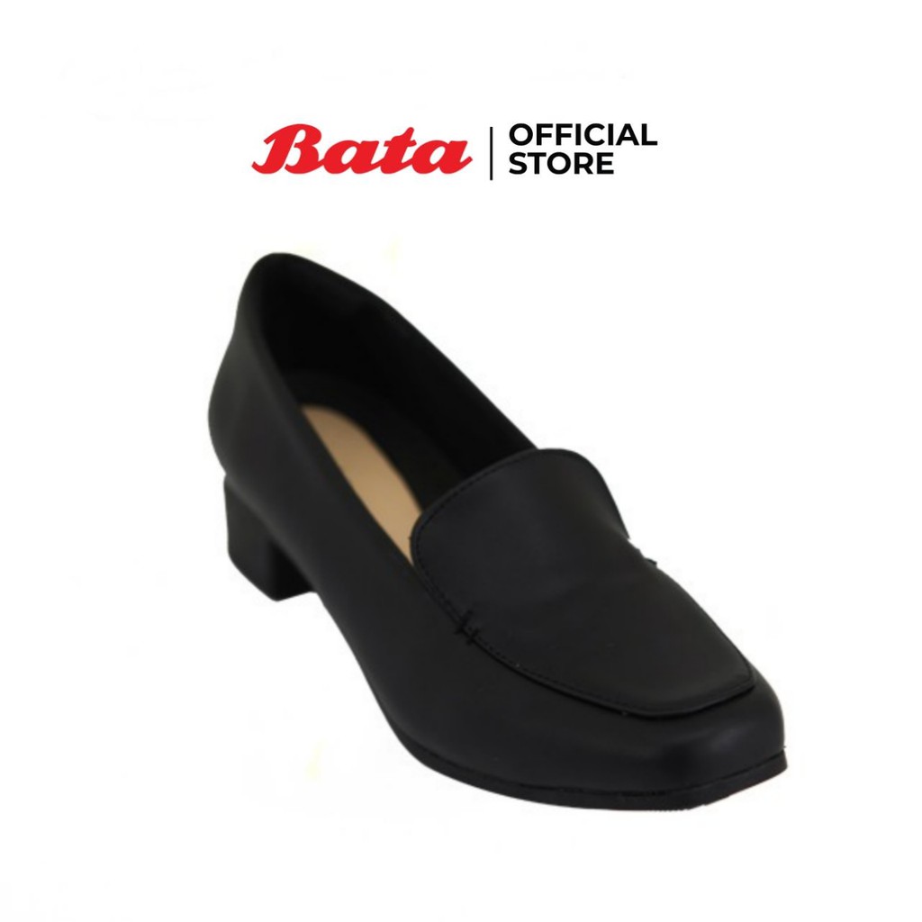 bata-บาจา-รองเท้าคัทชู-รองเท้าทางการ-ใส่ทำงาน-ส้นสูง-1-5-นิ้ว-dress-แบบสวม-ปิดส้น-สีดำ-รหัส-6516904