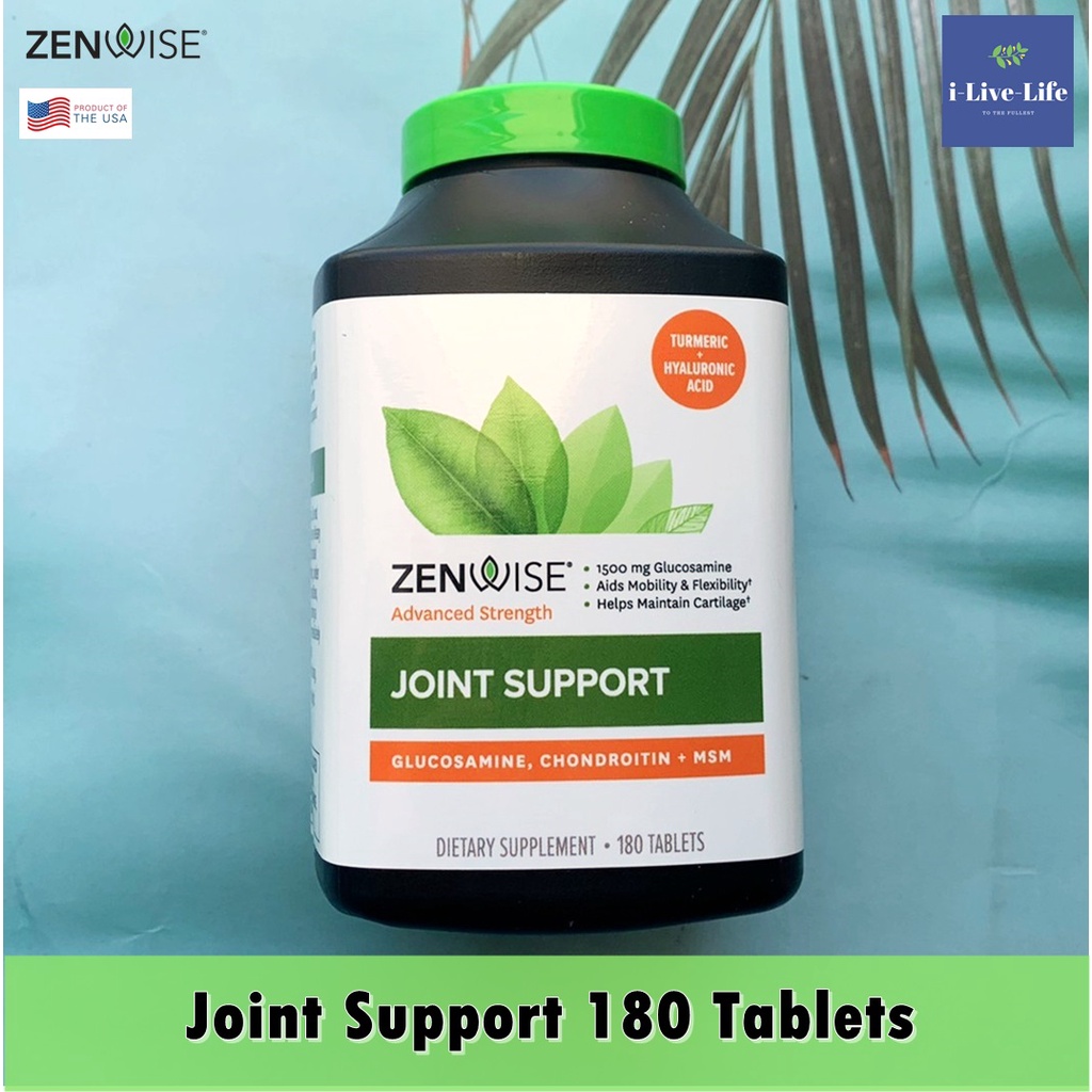 Joint Support 180 or 90 Tablets Zenwise Health Shopee Thailand