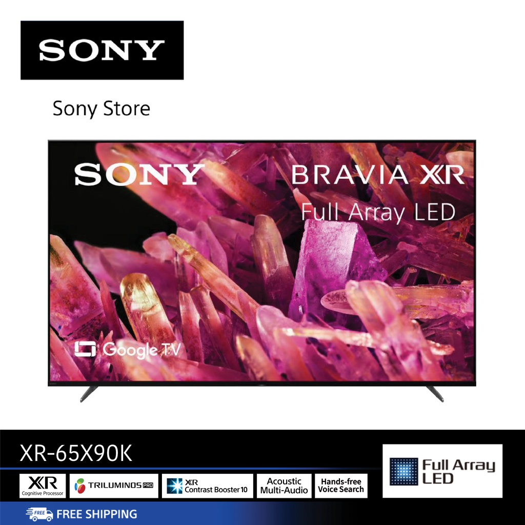 ภาพหน้าปกสินค้าSONY XR-65X90K (65 นิ้ว)  BRAVIA XR  Full Array LED  4K Ultra HD  HDR  สมาร์ททีวี (Google TV)