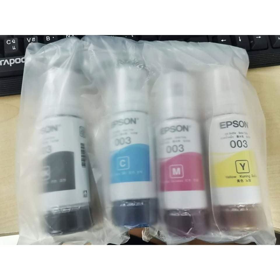 หมึกแท้-epson-003-ขวดใหม่-น้ำหมึกแท้-สำหรับรุ่น-epson-l3110-l3150-ของแท้ไม่มีกล่อง-สินค้าใหม่-มีพร้อมส่ง-ราคาถูก