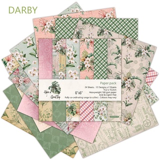 สินค้า Darby กระดาษคราฟท์แฮนด์เมด DIY สําหรับตกแต่งสมุดภาพ 24 แผ่น