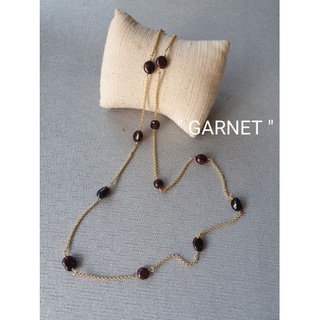 สายคล้องแมส หินนำโชค"GARNET" "โกเมน"