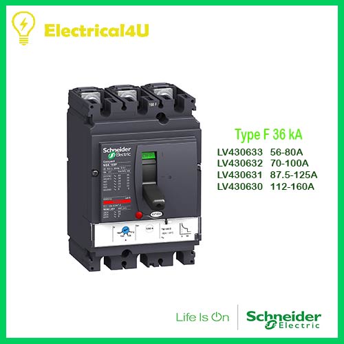 Schneider Electric LV430633-LV430630 Compact NSX (3P) ติดตั้งพร้อม (TM ...