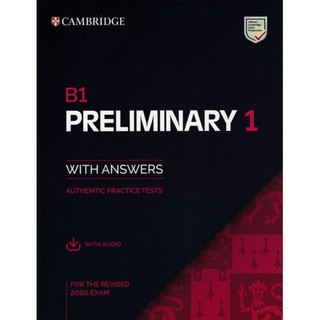 DKTODAY หนังสือ B1 PRELIMINARY 1:SB WITH ANS &amp; AUDIO(FOR 2020 REVISED EXAM)