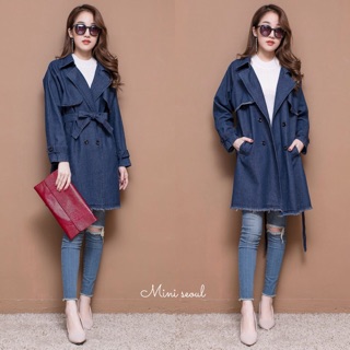 Korea Trench Jeans Coat