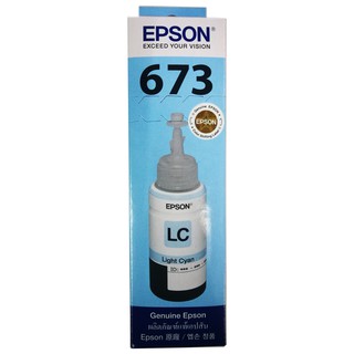 Epson 673500 LC หมึกแท้ สีฟ้าอ่อน จำนวน 1 ชิ้น