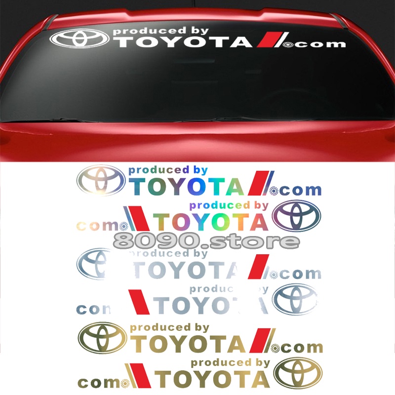 สติกเกอร์เลเซอร์สะท้อนแสง-ตราสัญลักษณ์-ติดกระจกหน้ารถยนต์-สําหรับ-toyota-trd-yaris-camry-vios