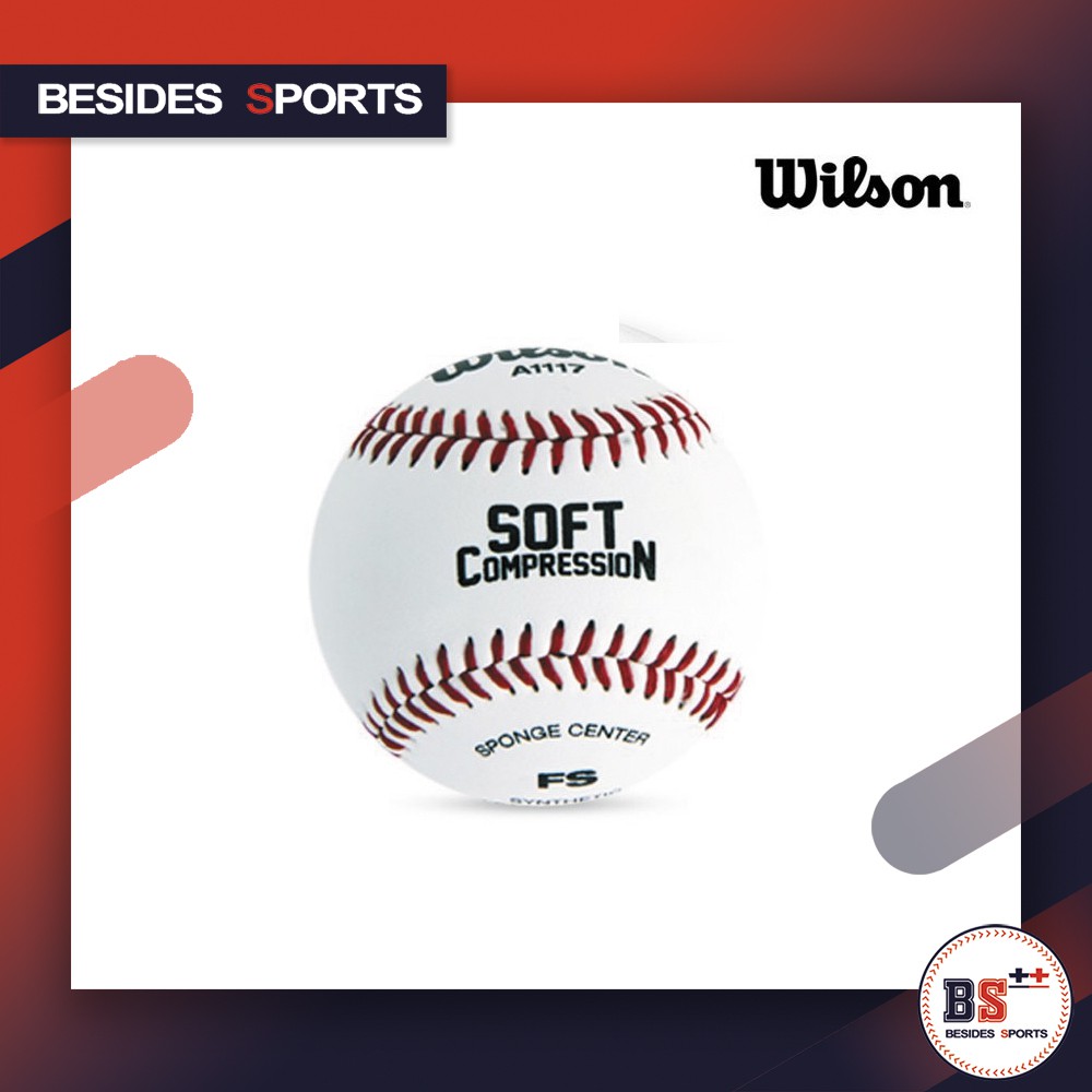 ภาพหน้าปกสินค้าWilson ลูกเบสบอล รุ่น A11177 Baseball Soft Compression T-ball
