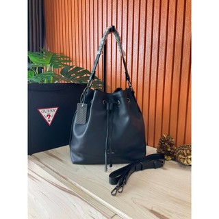 GUESS DRAWSTRING BUCKET BAG WITH STRAP