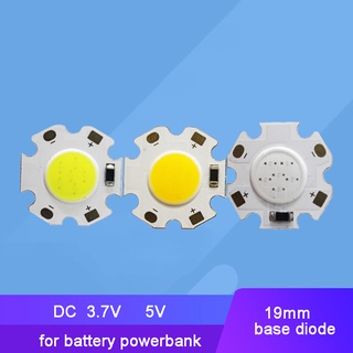 ภาพหน้าปกสินค้า2 ชิ้น อินพุต 3.7V 5V 3W วอร์มไวท์บลู LED COB ไฟ + ฐานดาว 19 มม. ที่เกี่ยวข้อง