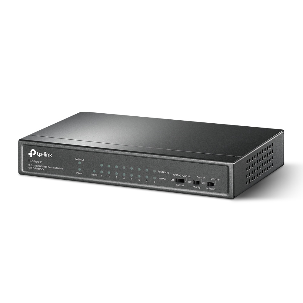 tp-link-sf1009p-9-port-10-100-mbps-desktop-switch-with-8-port-poe-ของแท้-ประกันศูนย์ตลอดอายุการใช้งาน