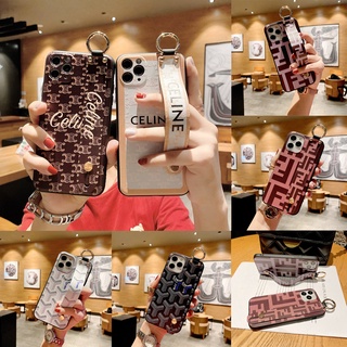 เคสโทรศัพท์มือถือ แบบนิ่ม พร้อมสายคล้องมือ สําหรับ Samsung S22 Ultra S21 Plus S21fe