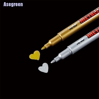 Asegreen: ปากกาสีเมทัลลิก สีทอง สีเงิน สําหรับตกแต่งอัลบั้มรูป วันเกิด