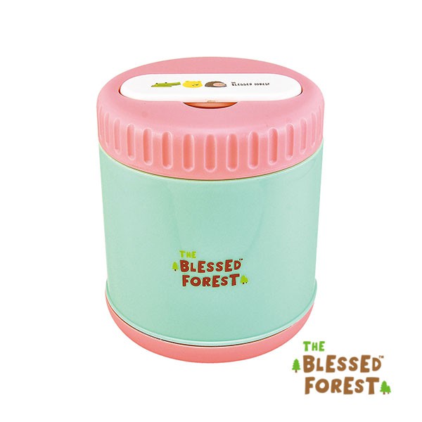 blessed-forest-ถ้วยเก็บอุณหภูมิ-พร้อมช้อนส้อม-thermal-container-with-utensils-320ml-แถมฟรี-ขอบฝาซิลิโคน-o-ring-1-ชิ้น