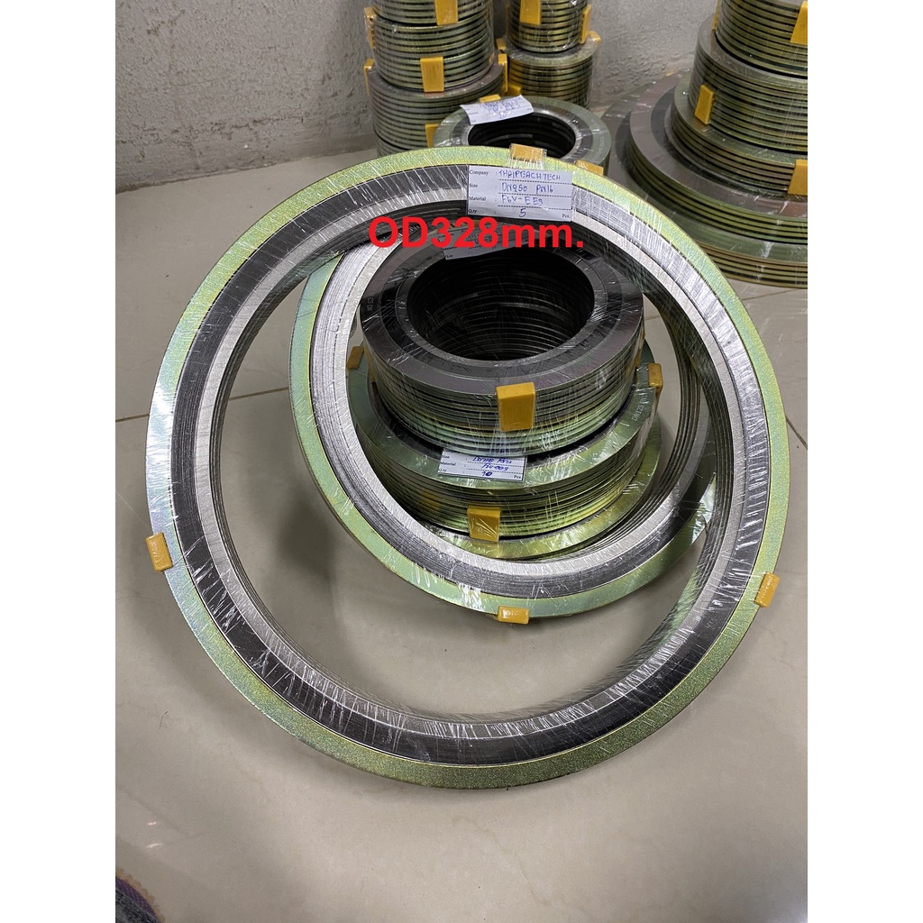 ประเก็นเหล็กPN16 ราคาส่ง Spiral Wound Gasket ประเก็นหน้าแปนDN100