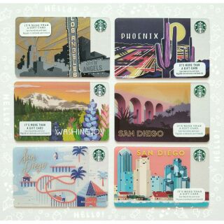 สินค้า Starbucks Card from US City บัตรสตาร์บัค การ์ดสตาร์บัคส์ การ์ดสะสม