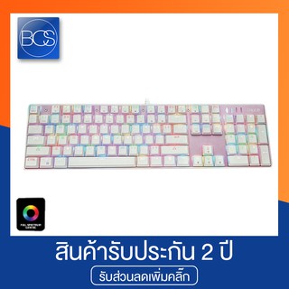 OKER K84 Nebula Pink RGB Mechanical Backli Wired Gaming Keyboard Bule Switce คีย์บอร์ดเกมมิ่ง