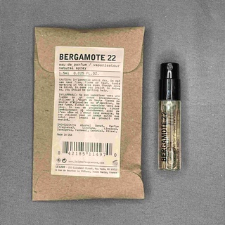 「น้ำหอมขนาดเล็ก」Le Labo Bergamote 22 1.5ML