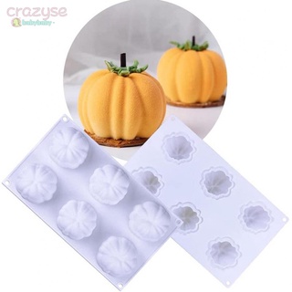 【CRAZYSPE】Candle Mold Mould Practical Dessert Durable Halloween Pumpkin Silicone