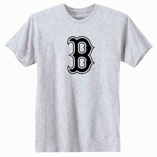 เสื้อยืด ผ้าฝ้าย 100% พิมพ์ลาย Boston Sox Baseb แฟชั่น ใส่สบาย สําหรับผู้ชายS-5XL