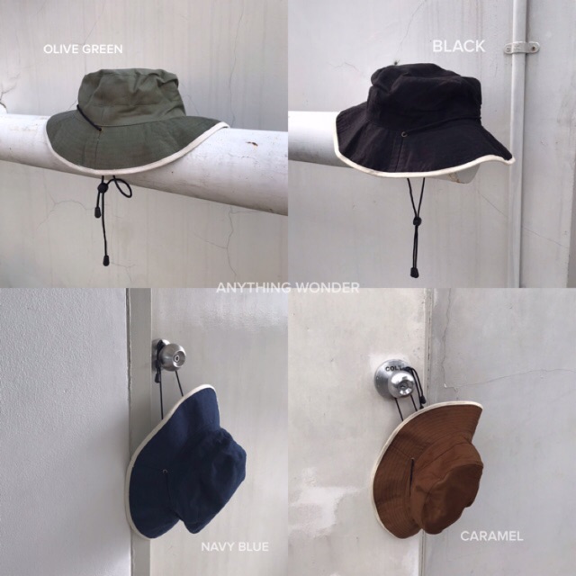 bucket-hat-h03-หมวกเดินป่า-หมวกบัคเก็ตมีสายรัด