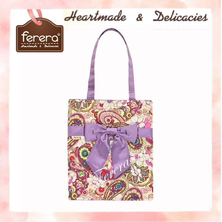 ferera-เฟอเรร่า-กระเป๋าผ้าคอตตอน-100-สำหรับสะพายไหล่-ถือ-สายแบน