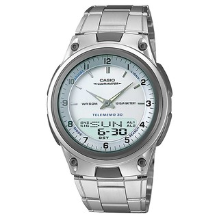 Casio นาฬิกาข้อมือชาย,หญิง รุ่น AW-80D-7AVDF  - Silver/White