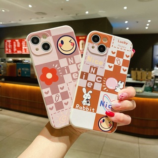เคสโทรศัพท์มือถือ TPU นิ่ม ขอบตรง พิมพ์ลายกระต่าย หมี สําหรับ OPPO A16 A74 A73 A94 A93 A54 A31 A91 A5 A9 2020 F11 F9 A15 A15S A53 A33 A52 A92 A7 A5S AX7 A3S A12e A1K F1S F5