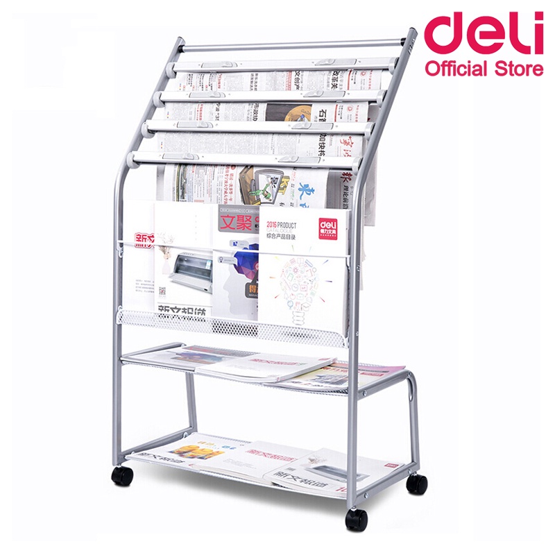 deli-9304-magazine-amp-newspaper-rack-ชั้นนิตยสารและหนังสือพิมพ์-ชั้นวางหนังสือ-อุปกรณ์สำนักงาน-เครื่องเขียน-office