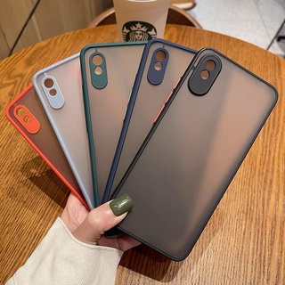 เคสกันกระแทก Case Xiaomi Redmi 9A เคสเสี่ยวมี่ เรดมี 9A ปุ่มสีผิวด้าน กันรอยกล้อง ขอบนิ่มหลังแข็ง ส่งจากไทย