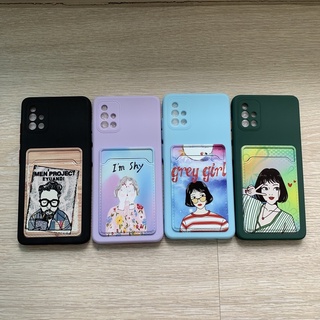 !!!พร้อมส่งจากไทย!!! Samsung case TPU ลาย ญ ช มีช่องเสียบบัตร A02 A02s A12 A21s A32 A42 A51 A50 A50s