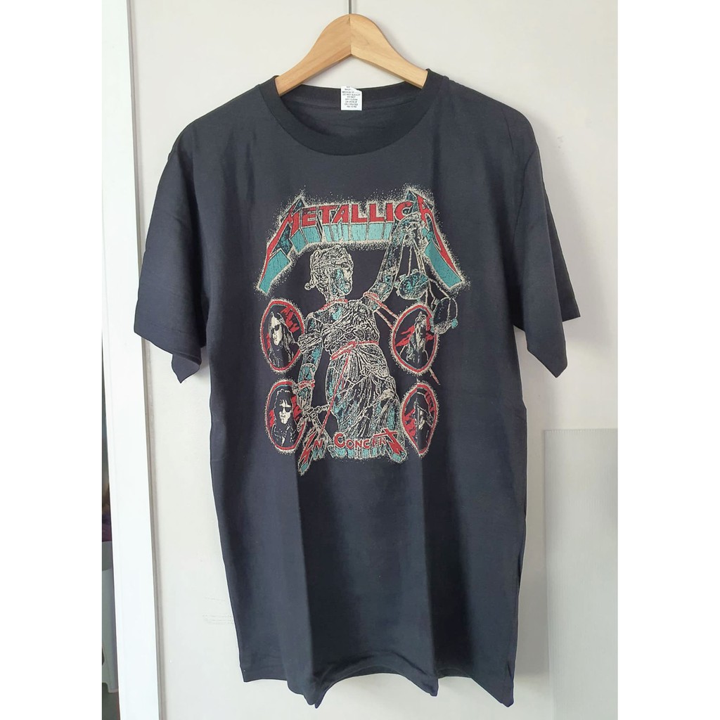 เสื้อยืดสีขาวmetallica-t-shirt-เสื้อยืดs-4xl