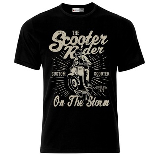 เสื้อยืด พิมพ์ลาย Scooter Racer Motorcyclist Hot Rod Chopper สไตล์วินเทจ คลาสสิก ไม่ซ้ําใคร สําหรับผู้ชาย 265663