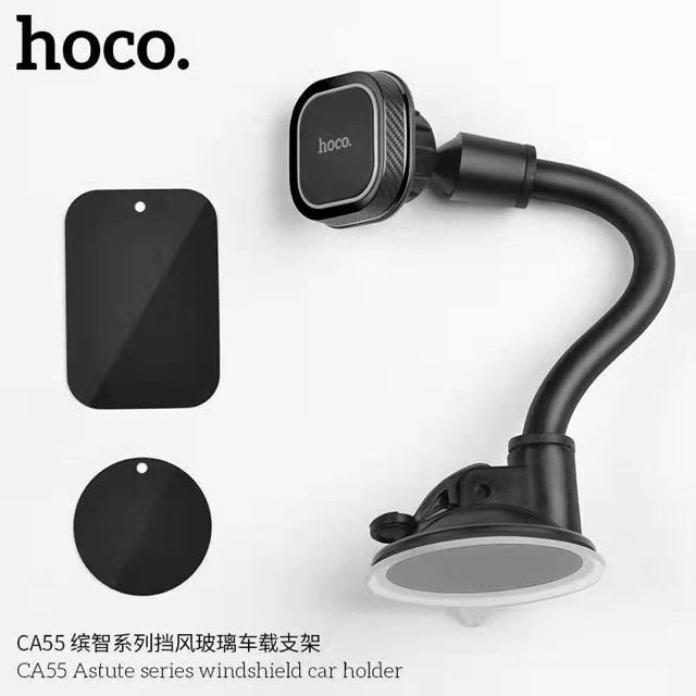 hoco-ca55-magnetic-car-holder-ที่วางโทรศัพท์มือถือในรถยนต์แบบแม่เหล็ก-ติดดูดกระจก