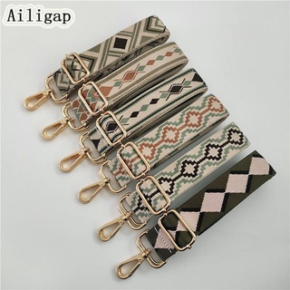 Ailigap ใหม่ สายคล้องกระเป๋าสะพายไหล่ สไตล์ชนเผ่า แจ็คการ์ด เปลี่ยนได้