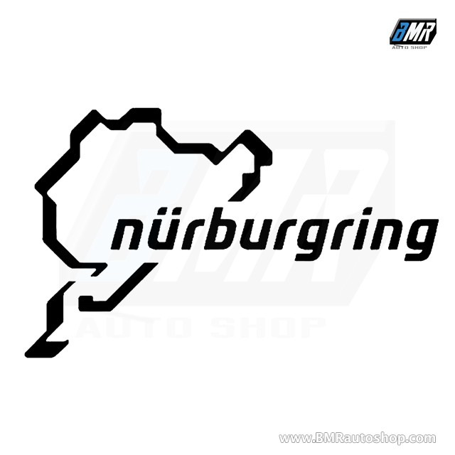 สติ๊กเกอร์-nurburgring-8-x13-5-cm-สีดำ-สีขาว-แดง