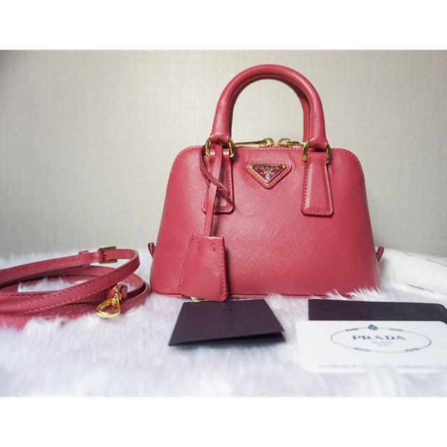 Prada saffiano alma mini new arrivals