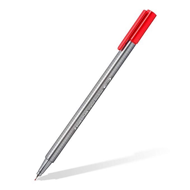 ปากกาหัวเข็ม-staedtler-รุ่น-triplus-fineliner-permanent-ปากกาไฟน์ไลน์-ปากกาหัวเข็ม-ปากกาตัดเส้น-สเต็ดเลิร์ชุด-10สี