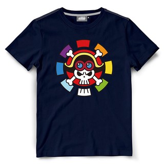 ROUND คอลูกเรือDextreme เสื้อยืดวันพีซ ลาย Icon One Piece Stampede-4XL