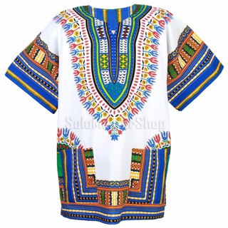 Dashiki African Shirt Cotton Hiphop เสื้อจังโก้ สไตล์โบฮีเมียน ad12ws