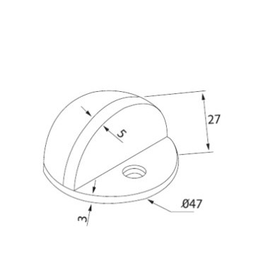 hafele-489-70-230-กันชนประตู-แบบติดพื้น-กันชน-ประตู-ติดพื้น-ฮาเฟเล่-floor-mounted-door-stopper