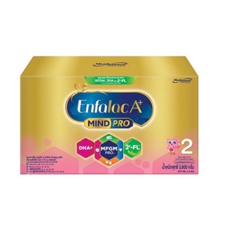 Enfalac A+2 เอนฟาแล็ค เอพลัส มายด์โปร 2FL (สูตรใหม่) นมผง สำหรับทารกและเด็กเล็ก  ขนาด 3800กรัม