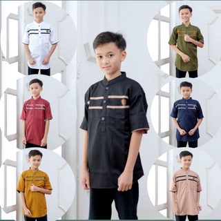 เสื้อเชิ้ตแขนสั้น ลาย Koko Kurta สําหรับเด็กวัยรุ่นอายุ 8-15 ปี