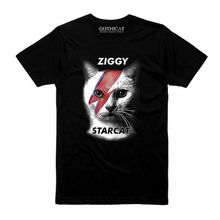 เสื้อยืดผ้าฝ้ายพิมพ์ลายขายดี Ziggy เสื้อยืด ลาย Starcat