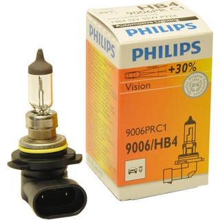 หลอดไฟหน้ารถยนต์ PHILIPS HB4/9006 55w 12v Premium Vision +30% (1 หลอด)