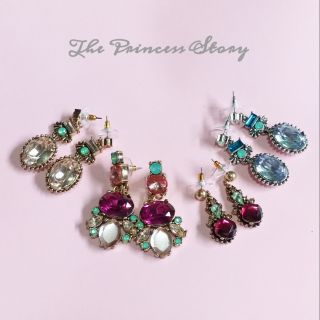 ต่างหูแฟชั่น The Princess Earring Set สวยหวานลุคเจ้าหญิงสุดๆ (สินค้าพร้อมส่ง)