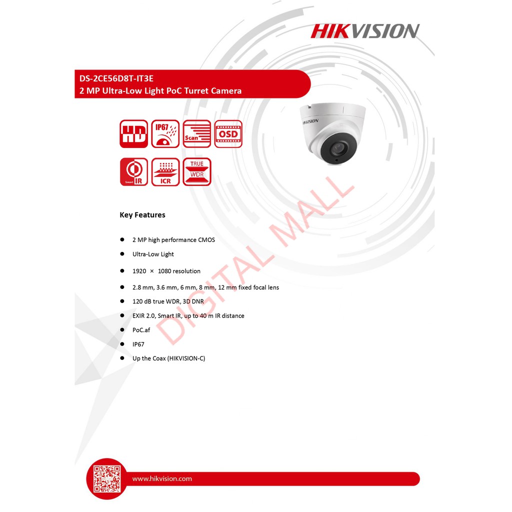 กล้องวงจรปิด-hikvision-2-ล้านพิกเซล-ds-2ce56d8t-it3e-ประกันศูนย์ไทย-ของแท้-100-กล้องที่สามารถจับภาพในทุกสภาพแสง